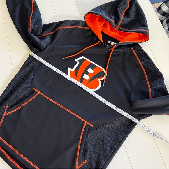 NFL Team Apparel Cincinnati Bengals Pullover Hooded Sweatshirt Hoodie Sweater M - Picture 5 of 8